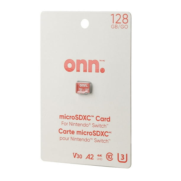 onn. 128 GB microSDXC Gaming Card for Nintendo Switch, 100