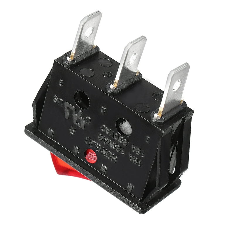 KCD7 T125/55 Power Electrical Rocker Switch, 16(4)A/250VAC, 3