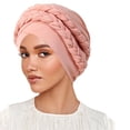 thumbnail image 1 of Milk Silk Hijab Headband Two Tone Solid Color Head Wrap with Design for Daily Wear and Comfort, 1 of 3