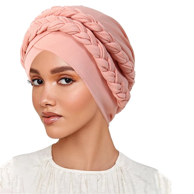 Milk Silk Hijab Headband Two Tone Solid Color Head Wrap with Design for Daily Wear and Comfort
