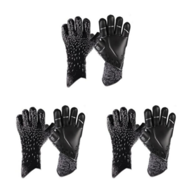 Guantes de portero de fútbol Soidarity para niños talla 6/7/8/9/10 color negro