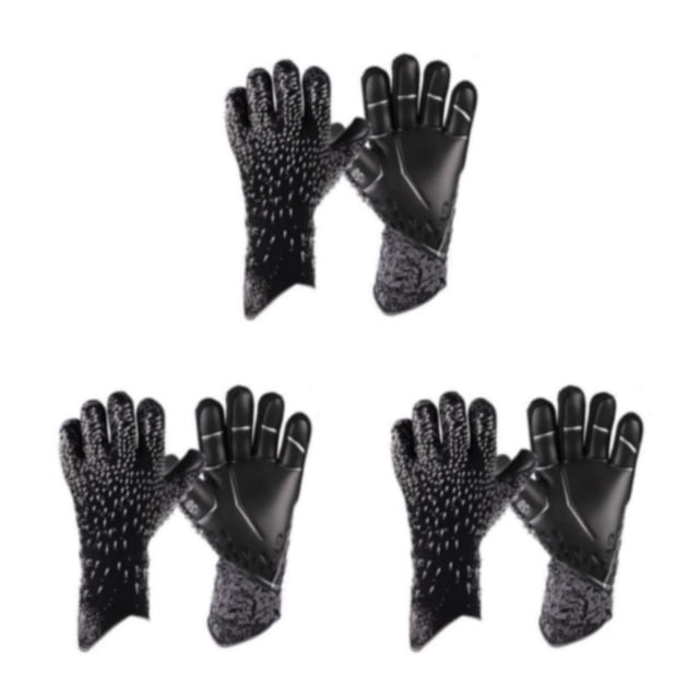 Guantes de portero de fútbol Soidarity para niños talla 6/7/8/9/10 color negro