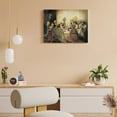 thumbnail image 3 of AEFER Christian Wall Art Last Supper Wall Decor-The Last Supper Painting Canvas Print Art, Jesus Last Supper Picture Art For Living Room Dinning Room Frame: 24x20inch(60x50cm), 3 of 5