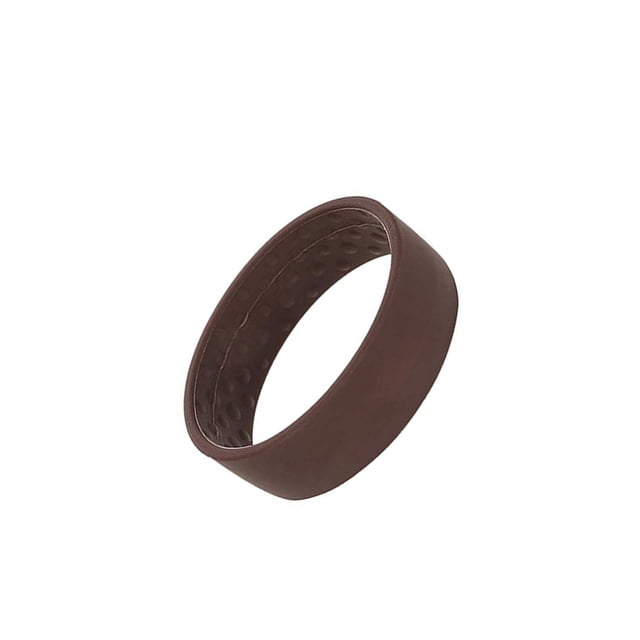 Jumpingount Cinta para el pelo de silicona para mujer, tocado elástico Simple, soporte para coleta para mujer, Scrunchie plegable multifunción Accesorio para el cabello Marrón Jumpingount AP018915-03