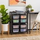 thumbnail image 3 of Organizador de cajones IRIS USA, 6 litros, apilable, paquete de 8, negro, 3 of 7