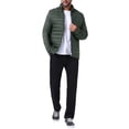 thumbnail image 2 of CHAQUETA PUFFER QUILTED CON CREMALLERA Y CUELLO ALTO PARA HOMBRE INSPIRAR CHIC, COLOR SÓLIDO, TALLA XL, VERDE OSCURO, 2 of 6