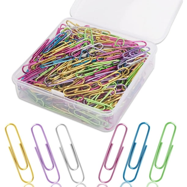Paper Clips, 300 PCS Small Size Paper Clips Smooth & Durable Assorted