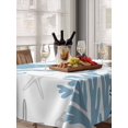 thumbnail image 6 of Navy Blue Octopus Coastal Table Cloth, Nautical Coral Starfish Waterproof Tablecloth for Rectangle Tables, Reusable Washable Fabric Table Cover for Restaurant Kitchen Dining Tables 60"x102", 6 of 6