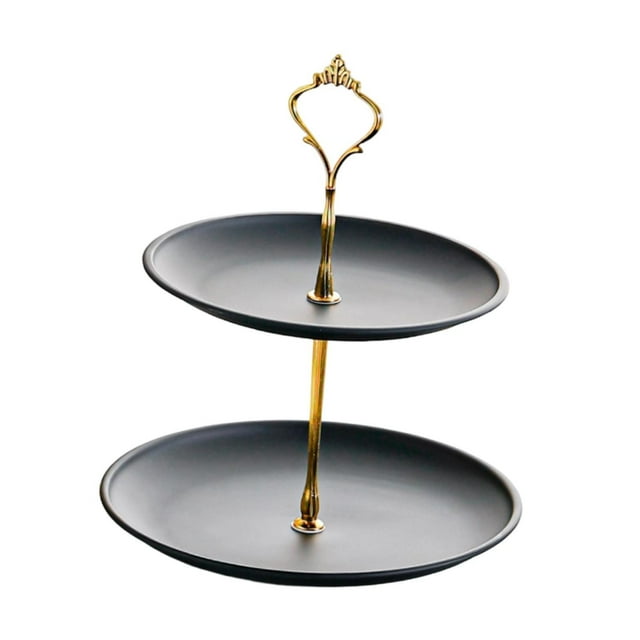 Soporte para pasteles, elevador de alimentos, ahorra espacio, regalos para hornear, mesa de postres, plato para pasteles Estilo A