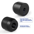 thumbnail image 3 of Soporte para maquinillas de afeitar Caudblor Premium, aleación de aluminio negro mate, 2 unidades, 3 of 7