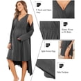 thumbnail image 4 of Avidlove Maternity Robe and Nursing Nightgowns Set for Hospitable Breastfeeding 3 in 1 Labor Delivery Nursing Sleeveless Gown Bathrobe Pregnancy Clothes, 4 of 6