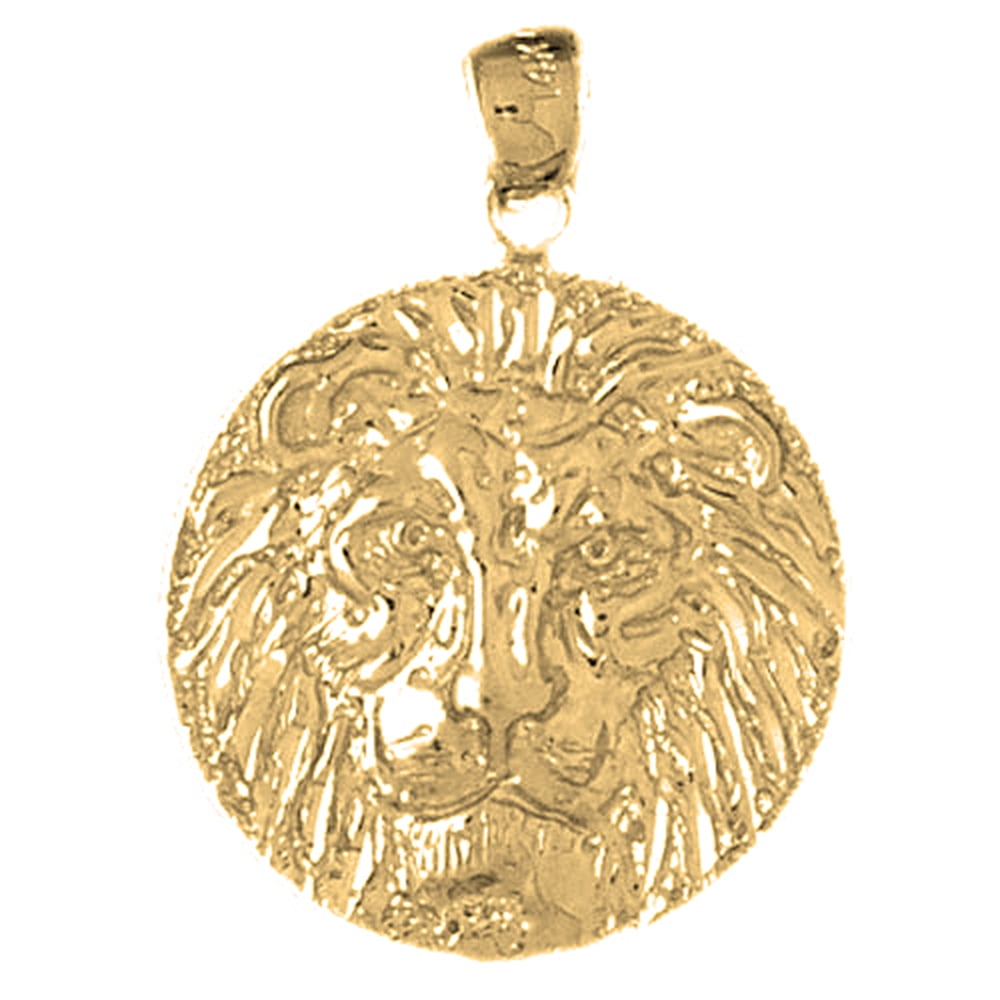 Gold lion pendant necklace Clearance