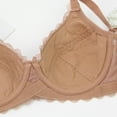 thumbnail image 3 of GEWSEY Sexy Lace Bras for Women Push Up V Neck Wireless Lined Comfort Bralettes Support Comfort Everyday Mesh Seamless Bra (Yellow, 42D), 3 of 8