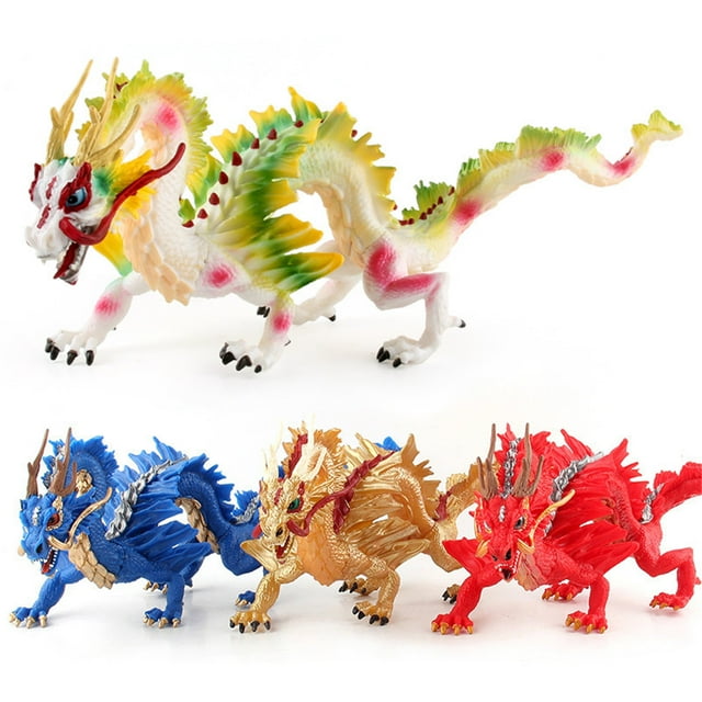 Lubelski Mythological Dragon Model Collectable Festive Excellent Craftsmanship Dragon Phoenix Animal Action Figure for Decor