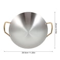 thumbnail image 2 of SEWCHICS Double Handle Cooking Wok Nonstick Pot for Household Use 1Pcs, 2 of 8