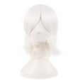 thumbnail image 1 of LinYooLi 16 Inch/40 cm Short Side Bangs Synthetic Fiber Cosplay Layered Wig (White/Azure Blue), 1 of 4