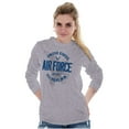 thumbnail image 4 of US Air Force Fly Fight Win Eagle Long Sleeve TShirt Men Women Brisco Brands S, 4 of 6