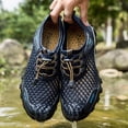 thumbnail image 6 of Juslio Shoes Men Plus Size Breathable Outdoor Round Toe Comfortable Lightweight Casual Mesh Hiking Shoes, 6 of 9