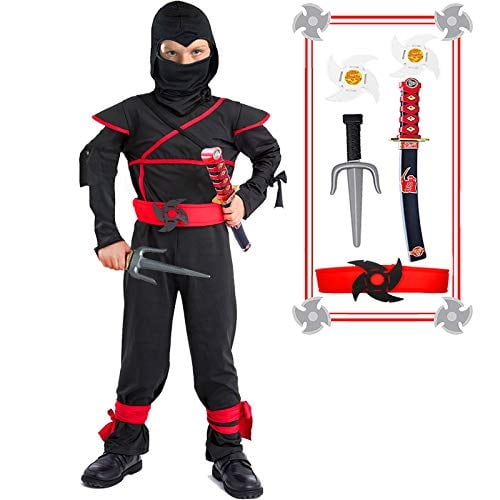 Disfraz de Ninja para Ninos SATKULL con Accesorios Ninja de Halloween