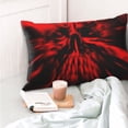 thumbnail image 4 of Kdxio Cotton Pillow Cases 20"x30" Pillowcases,Soft and Breathable Bedroom Pillow Cases-The Red Head Skull-No Pillow Core, 4 of 5