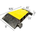 thumbnail image 3 of 3-Channel Modular Rubber Cable Ramp Left-Turn Section, 3 of 6