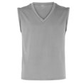 thumbnail image 2 of Rigardu tank tops men Men's Spring And Summer Daily Casual Sleeveless V Neck Vest T Shirt tank top for men Grey + S, 2 of 5