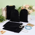 thumbnail image 4 of 12Pcs Black Velvet Drawstring Bags Large Drawstring Jewelry Pouches 8x6 Inch Wrapping Gift Bags Candy Bags for Wedding Party Favors Christmas Favors Birthday, 4 of 6