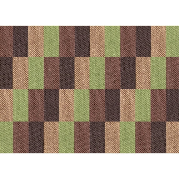 Ahgly Company Indoor Rectangle Patterned Sepia Brown Area Rugs, 2' x 4'