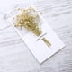 thumbnail image 1 of Tarjeta de felicitación de bendición manuscrita, flores secas de Gypsophila, tarjeta de regalo de cumpleaños, invitaciones de boda, postcar de fiesta de celebración, 1 of 4