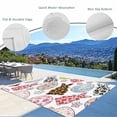 thumbnail image 3 of Easter Outdoor Rug for Patio/Deck/Porch, Non-Slip Large Area Rug 3 x 5 Ft, Spring Leopard Prints Bunny Colorful Eggs Flower Indoor Outdoor Rugs Washable Area Rugs, Camping Rug Carpet Runner, 3 of 8