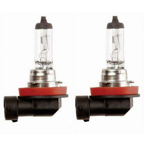 Lindmeyers H11 Halogen 55W 12V Low-Beam Car/Auto Headlight/Fog/Driving Light Bulbs in Clear, Pack of 2