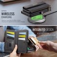 thumbnail image 2 of Allytechgroup Wallet Case for iPhone 11 with Credit Card Slot, RFID Blocking PU Leather Flip Case with Shoulder Strap Wrist Strap Compatible with MagSafe Shockproof Full Body Cover, Black, 2 of 13