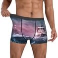 thumbnail image 2 of Cauagu Boat Lighthouse Storm Waves Print Boxer Briefs for Men,Comfortable Breathable Men's Underwear Moisture Wicking Underpants -X-Large, 2 of 8