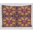 thumbnail image 1 of Purple Mandala Tapestry, Bohemian Asian Spiritual Motif Indian Style Ethnic Elegance Universe Symbol Image, Wall Hanging for Bedroom Living Room Dorm Decor, 60W X 40L Inches, Gold, by Ambesonne, 1 of 1