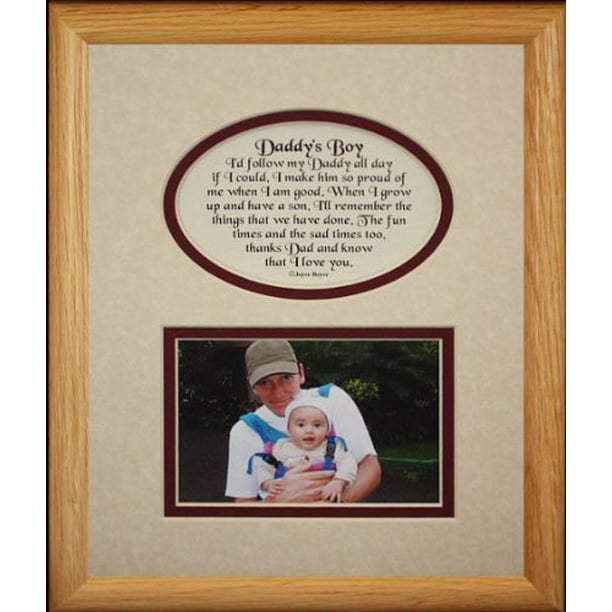 8x10 Daddy S Boy Picture Poetry Photo Gift Frame Cream Burdy Mat Heartfelt Keepsake For Dad From His Little On Father Day Birthday Or Valentines - Daddy S Little Boy Picture Frame 8x10 Daddy S Boy Picture Poetry Photo Gift Frame Cream Burdy Mat Heartfelt Keepsake For Dad From His Little On Father Day Birthday Or Valentines - Daddy S Little Boy Picture Frame