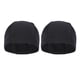 thumbnail image 1 of 2 piezas de poliéster elástico gorro de baño cómodo ajuste gorros de baño gorros de ducha para hombres adultos mujeres pelo largo (negro), 1 of 5