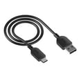thumbnail image 2 of Onn 6ft USB-C to USB-A charging cable, USB-IF certified, black, 2 of 7