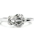 thumbnail image 3 of Pompeii 14K White Gold Knot Solitaire Engagement Ring Setting (,), 3 of 3