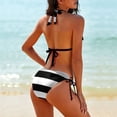 thumbnail image 2 of Flag of Waimes Women's Bikini V Neck Swimsuit Set 2 Piece Over Size Bathing Suit Side Triangle Bathing Suit, 2 of 9