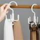 thumbnail image 4 of Xihbxyly Perchero Giratorio de 5 Garras para Bolsos y Abrigos, Moderno Material de Madera de Caucho, Organizador para Cinturón, Corbata, Bufanda y Paraguas, Se Monta En La Barra Del Armario, Ahorra E, 4 of 7