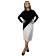 thumbnail image 3 of Women's Midi Length Color Blocked Comfy Dress, 3 of 7