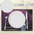 thumbnail image 3 of Ambesonne Lavender Place Mats Set of 4, Purple Trees by Lake, Standard Size, Purple, 3 of 6