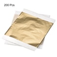 thumbnail image 3 of Gold Leaf Foil Sheet, Dark Gold Leaf Papers, 5.3" x 5.1" for Decoration, Sculptures, Painting, Pack of 200 Pcs, 3 of 5