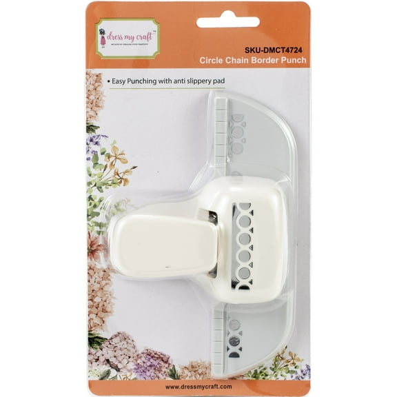 Dress My Craft Paper Punch-Circle Chain Border Punch