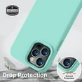 thumbnail image 5 of Compatible with iPhone 13 Pro Max Case, Liquid Silicone Full Body Protective Case with [Anti-Scratch] [Soft Microfiber Lining] [Camera Protective] for iPhone 13 Pro Max 6.7 inch, Sea Blue, 5 of 5