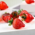 thumbnail image 3 of Glass Strawberry Decorative Figurine Ornament for Home Office Kitchen Decoration, 3 of 11