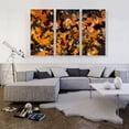 thumbnail image 2 of ARTCANVAS Yellow Orange Black Modern Rectangle Canvas Art Print - Size: 60" x 40" (0.75" Deep) (3-Piece), 2 of 9