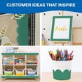 thumbnail image 4 of CoreLiving Bulletin Board Border Trim Roll, Green Scalloped Design for Whiteboard Corkboard and Poster Board Decorations, Ideal for Party Office or Classroom Display, 4 of 8