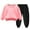 Z1-Pink, variant on newwalpole Toddler Boy Outfits 2-Piece Solid Print Long Sleeve Sweatshirt Tops and Pants Set Boys Fall Winter Clothes Red for Size 4-5 Years