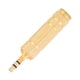 thumbnail image 4 of Adaptador de conector de audio de 3,5 mm macho a 6,35 mm hembra, dorado, F-39, 4 of 11